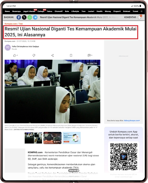 Ujian Nasional diganti TKA