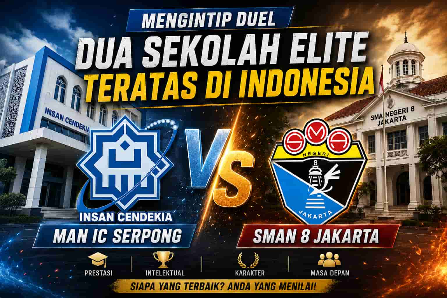 Mengintip Duel Dua Sekolah Elite Teratas di Indonesia: MAN IC Serpong VS SMAN 8 Jakarta