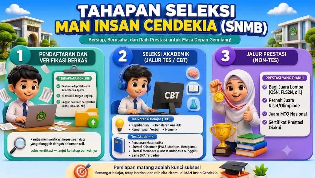 Tahapan Seleksi Masuk MAN IC 2027