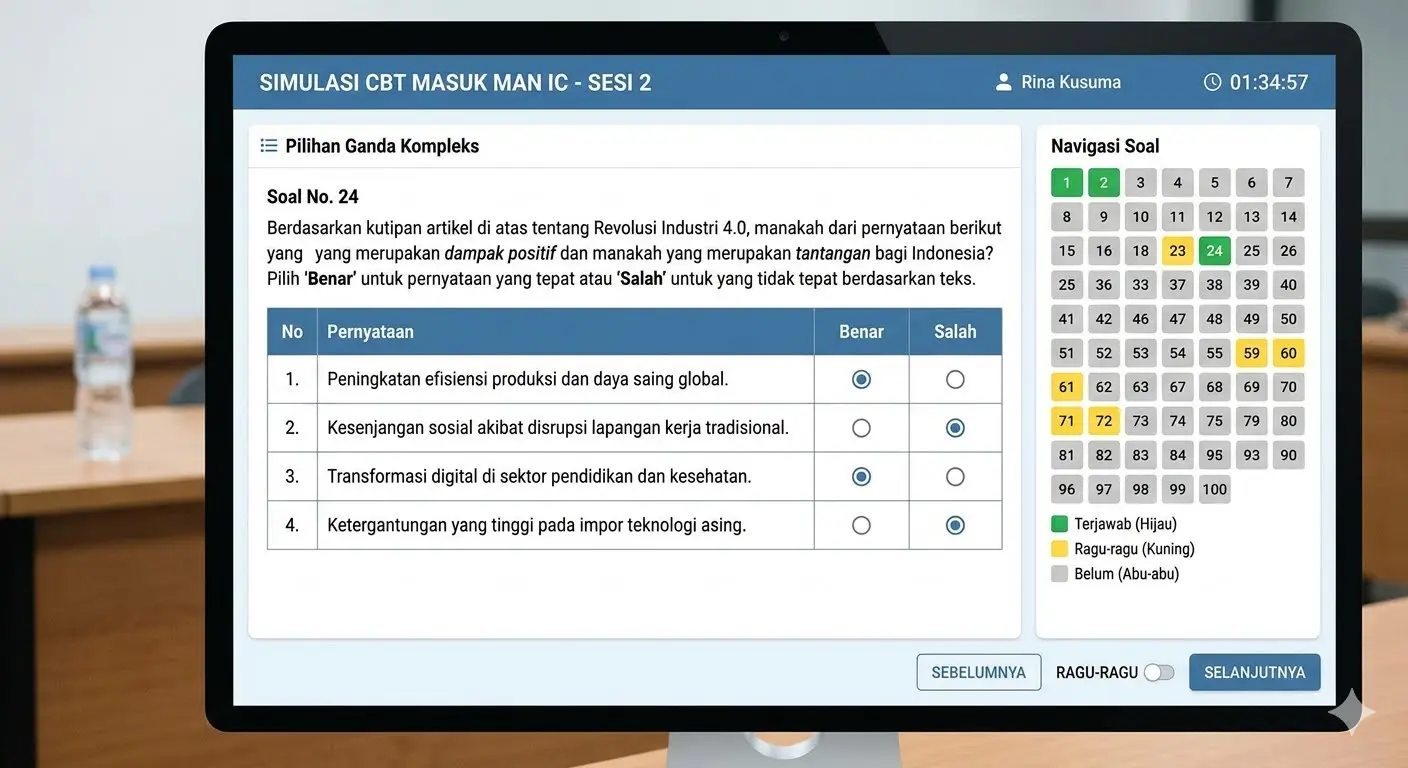 Panduan Lengkap CBT MAN Insan Cendekia: Passing Grade, Materi, Sistem Nilai, dan Strategi Lolos